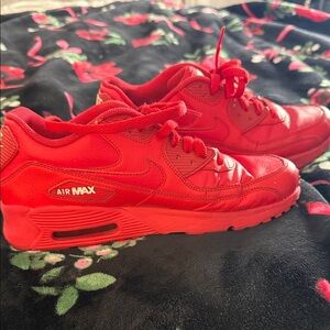 Nike Kids Air Max Bright Red Sneakers